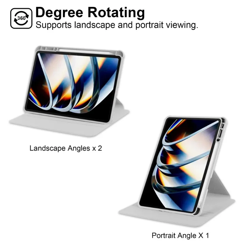 360-Degree Rotatable Cover with Pencil Holder