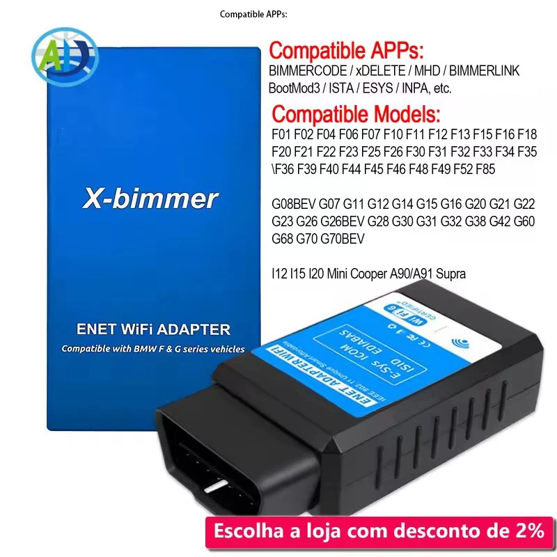 OBDII ENET Adapter WiFi for BMW F/G Series WiFi OBD2