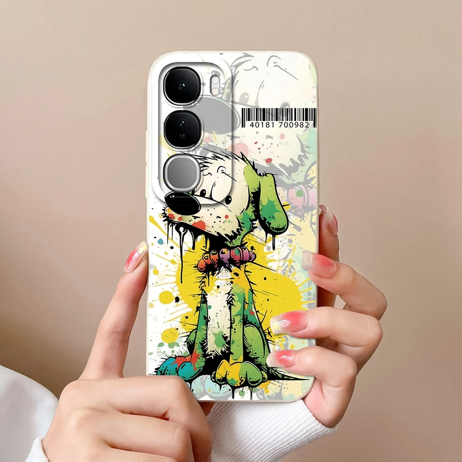 Colorful Floral Design Silicone Case with Lens Protection