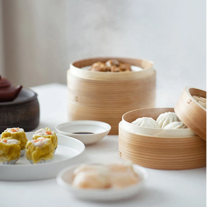 Olayks-多機能電気家庭用スチーマー,多層,竹製スチーマー,電気朝食機