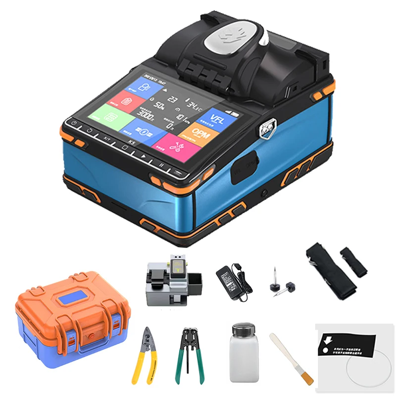 

6 Motors K5 Optical Fiber Fusion Splicer Welding Machine with Touch Screen, VFL, OPM