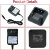 Baofeng Charger UV-5R BF-F8HP Charger Two-Way Radio Charger 100v-240v with Adapter + USB Charger Cable for UV-5R Series Walkie 2