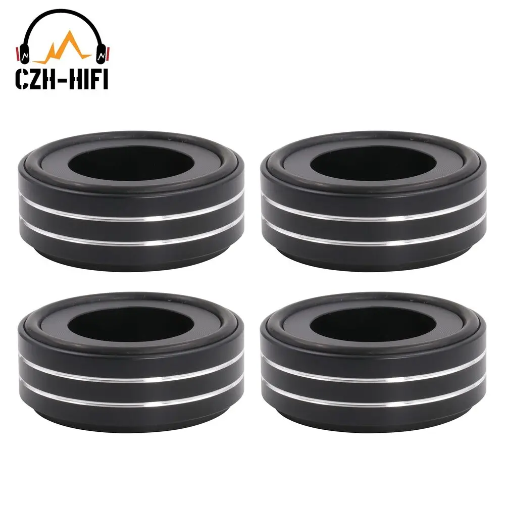 

4PCS AMPLIFIER FEET 58x22mm Aluminum Isolation Speaker Turntable Stand Base Mat