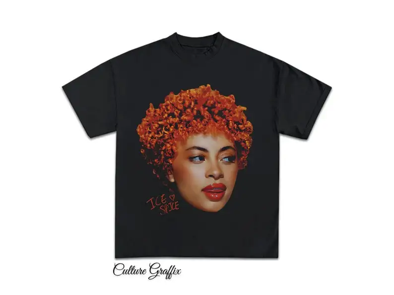 

Ice Spice Shirt, Vintage Rap Tee Ice Spice, Hip Hop Graphic Print T-Shirt