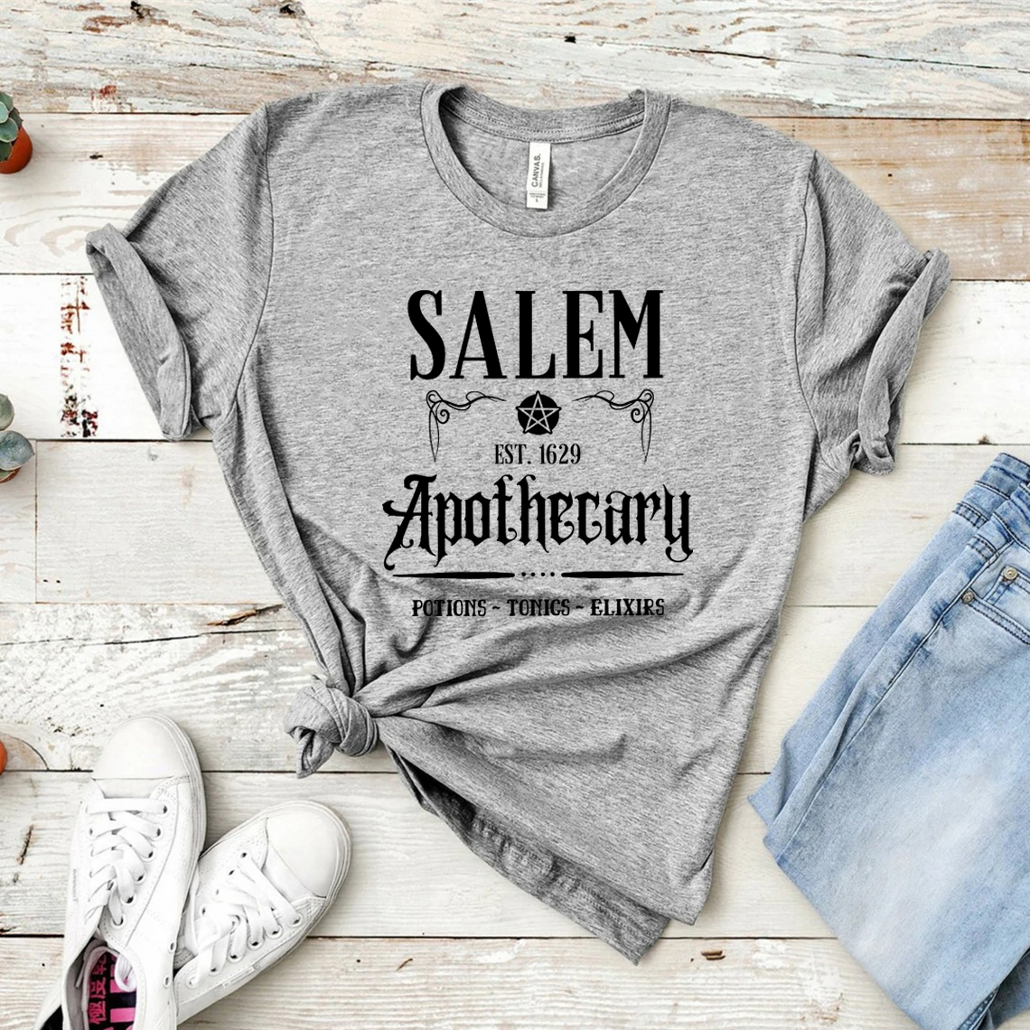 Salem Apotheker T-Shirt Halloween Apotheker T-shirt Hexe Schwestern Hemd Lustige Halloween T Frau T-shirts Harajuku Grafik Tees