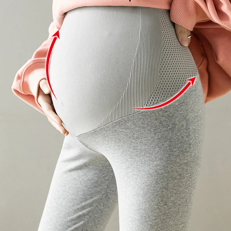 Pregnant Woman Adjustable Leggings Maternity Tights Pants Pregnancy High Waist Clothes Slim Fit Pencil Pants for Pregnant Women