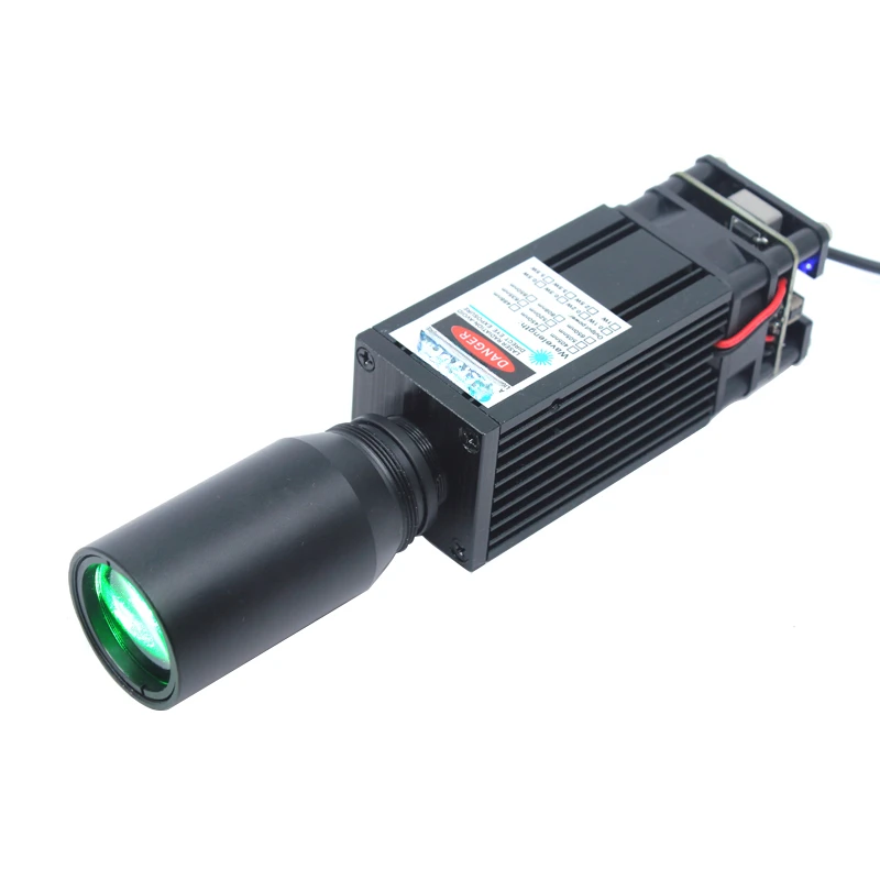 

520nm 3W green laser module collimating 3CM rough beam bird repellent laser highway anti-fatigue laser 12V landmark laser light