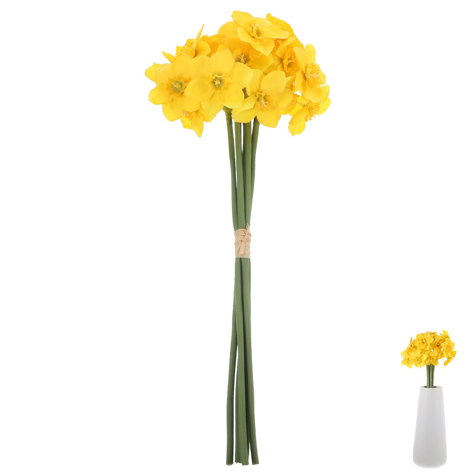 

Artificial Daffodils Table Decor Flower Arrangement Faux Bouquet Coffee FakeBouquet Silk DIY Simulation