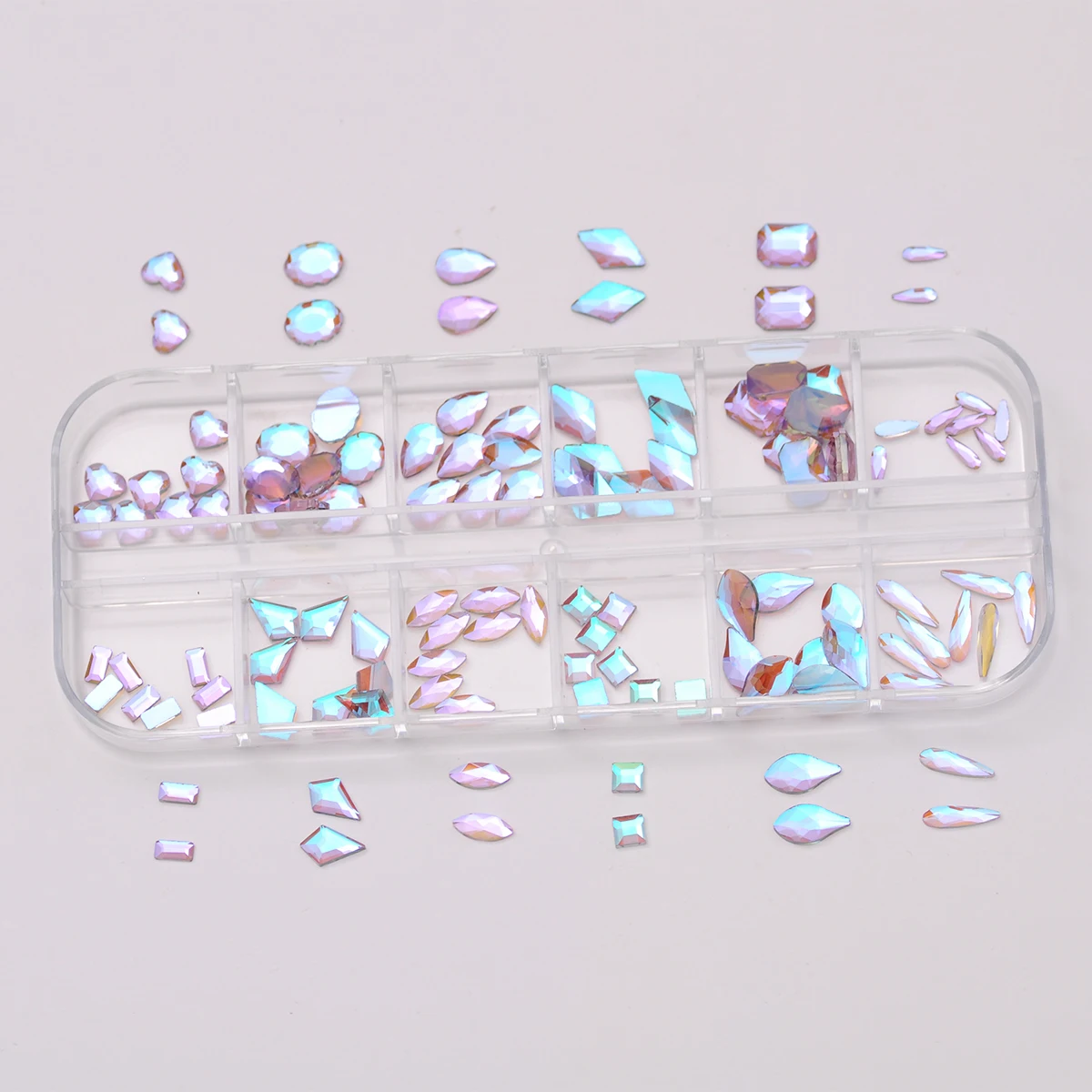 

New Beauty Transparent Paradise Irregular Flatback Rhinestones 3D DIY Glass Glitter Accessories For Nail Art Decorations Crystal