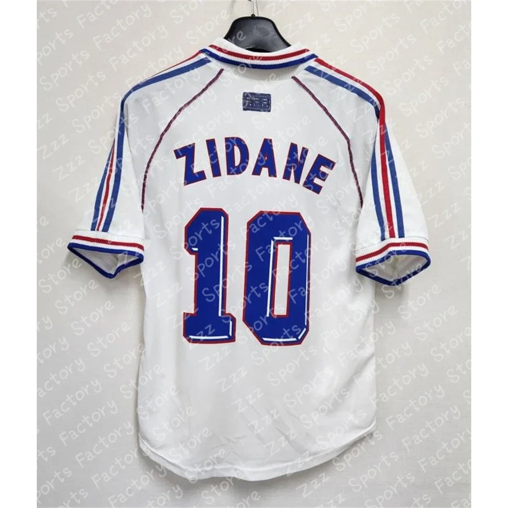 Vintage Classic Summer 1998/2000 #10 ZIDANE Soccer Sport T-shirt Home/Away Kit Football Jersey For Adult/Kids ﻿ 2
