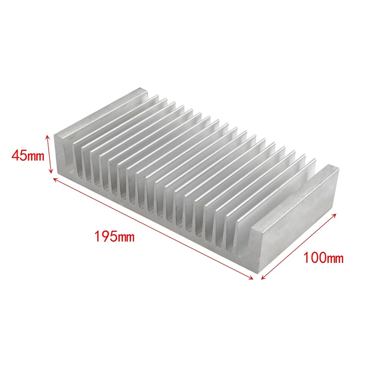 

Aluminum Radiator 50x50x150MM Dense 14 Tooth Heat Sink for Power Amplifier Heater Computer Water Cooling System