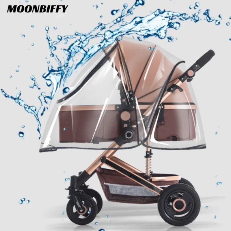 Juste de Pluie Universelle pour Poussette de Bébé, Accessoire Portable, Imperméable, Contre les Intempéries