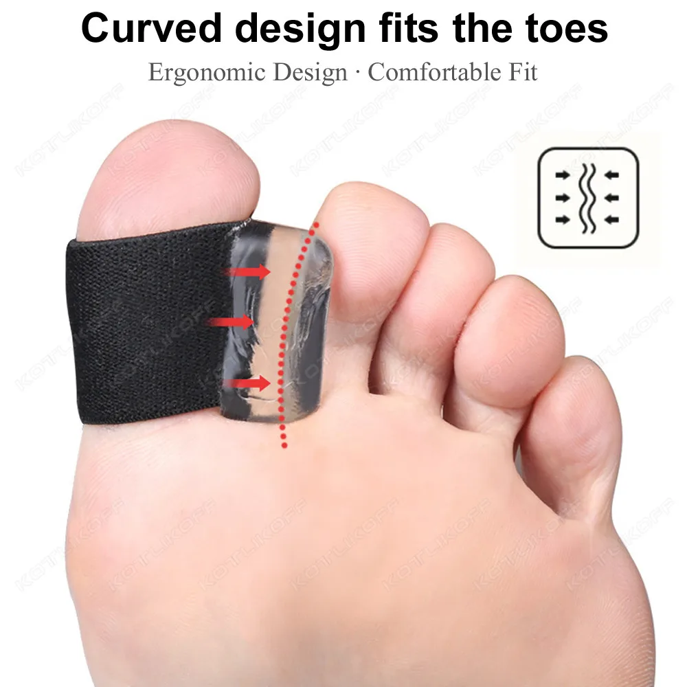 Gel Toe Separator Hallux Valgus Bunion Corrector Straightener Feet Bone Thumb Adjuster Correction Spacer Foot Care Tool 1 Pair
