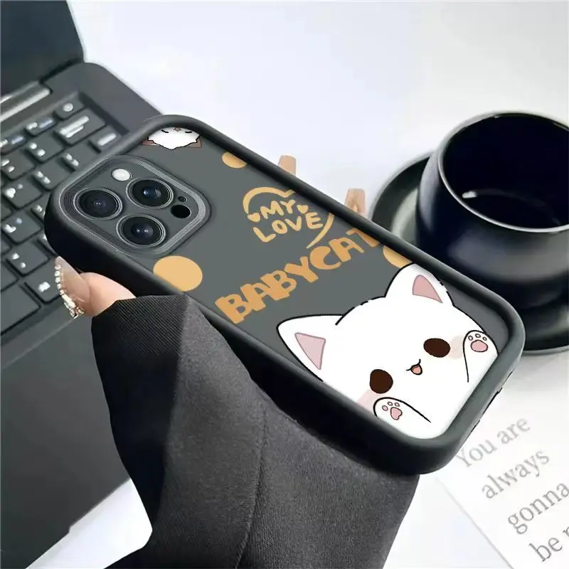 Adorable Baby Cat Candy Matte Phone Case - TPU Cover