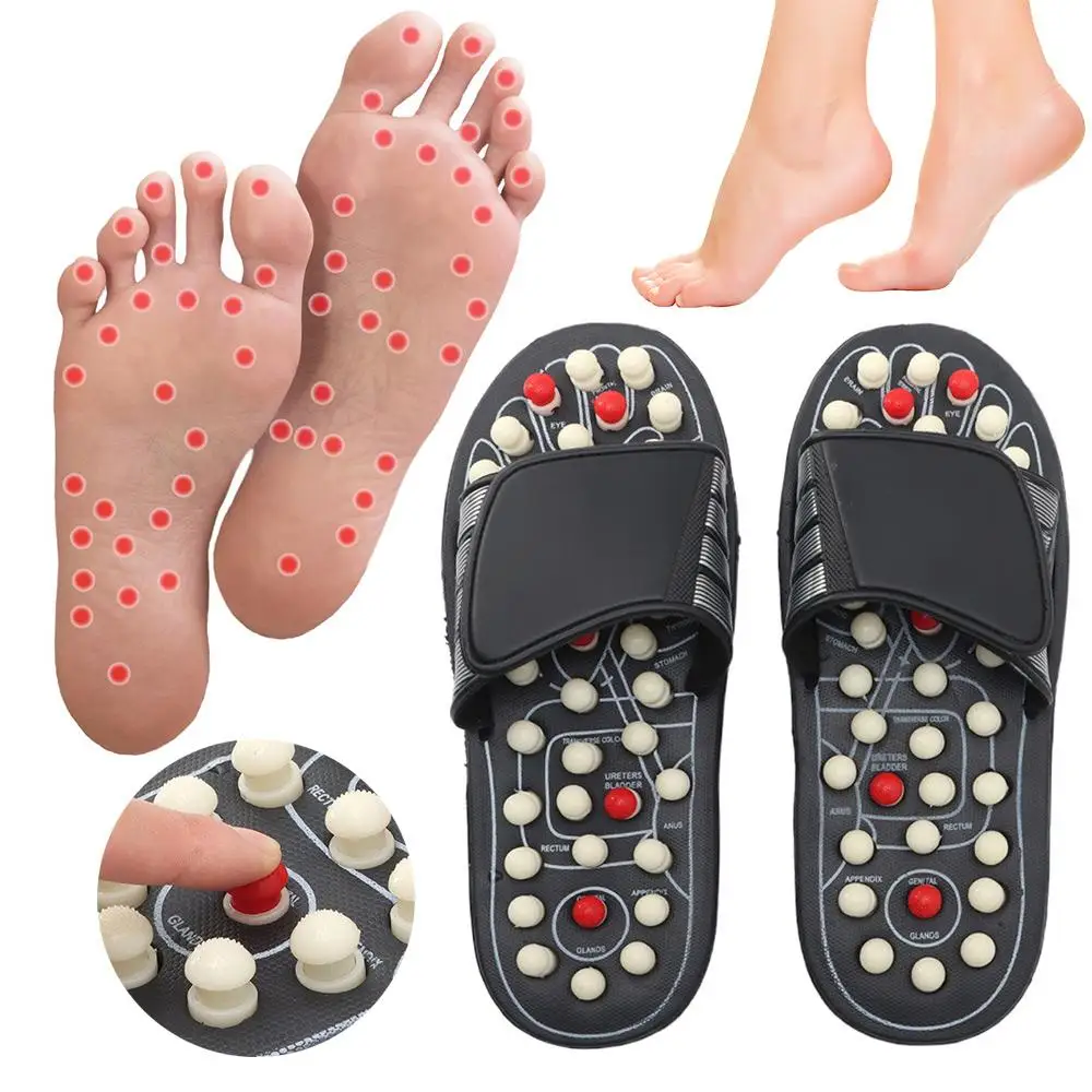 

Home Stress Relief Boost Circulation Relaxation Gifts Slippers Foot Massager Reflexology Sandals Acupressure