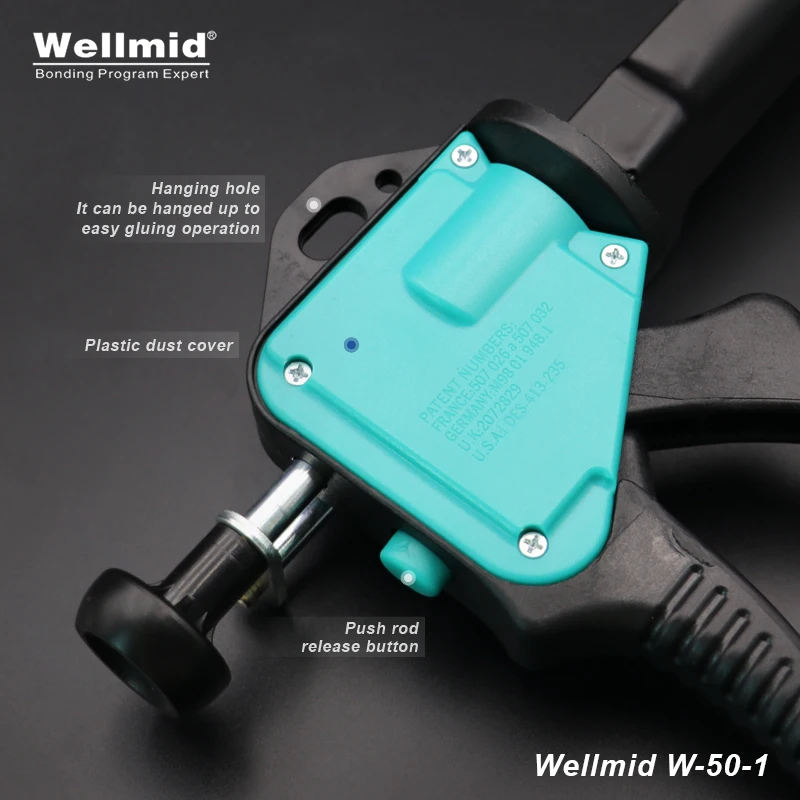 50ml 1:1 Epoxy Adhesive Dispensing Gun 2K Kit Portable Double tube Mixing Dispenser loctite ARALDITE Cartridge AB Metal Glue Gun