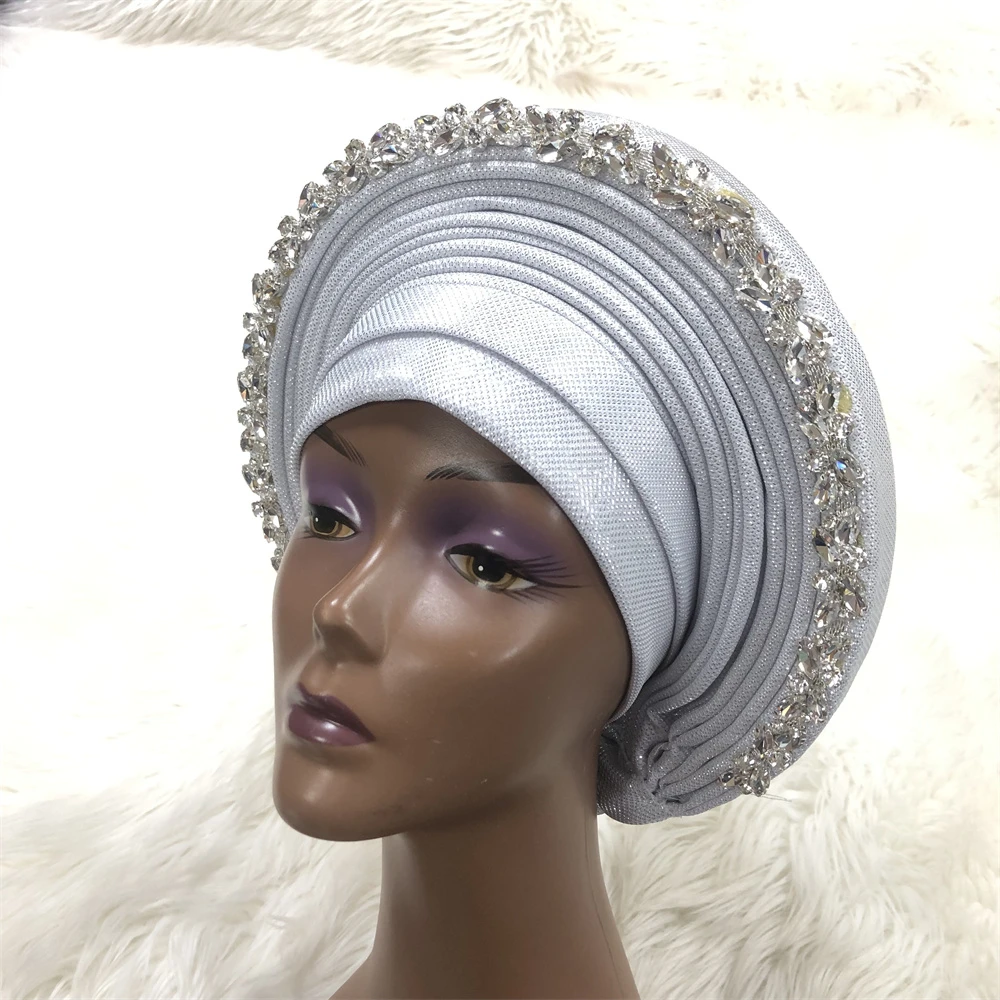 2022 Auto Gele Headtie Big Size Women Cap For African Hats Nigerian Auto Gele ASOOKE Headtie ASOEBI Headtie Wholesale Turban