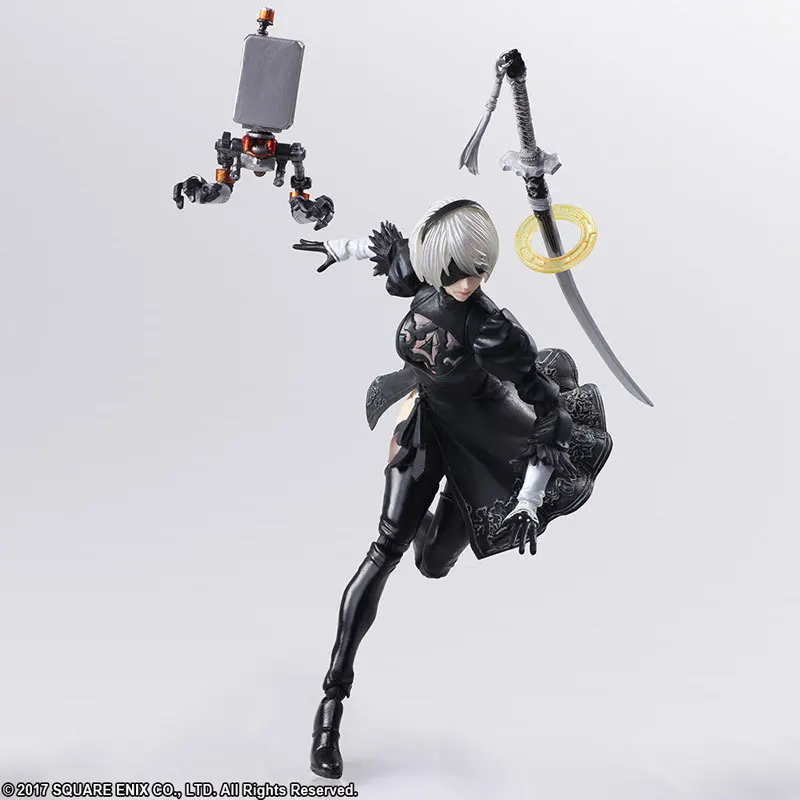 China SHF 1/12 15cm NieR : AUTOMATA 2B Action Figures MODEL SET ANIME Desk  Top Decorated - AliExpress