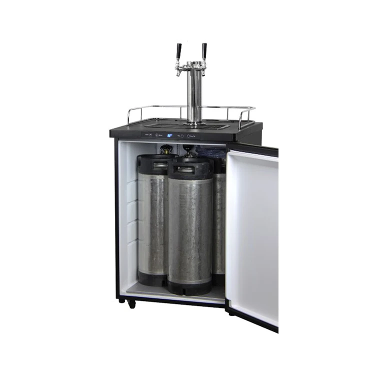 Digital Display Double Taps China Beer Dispenser Kegerator Beer Cooler Keg