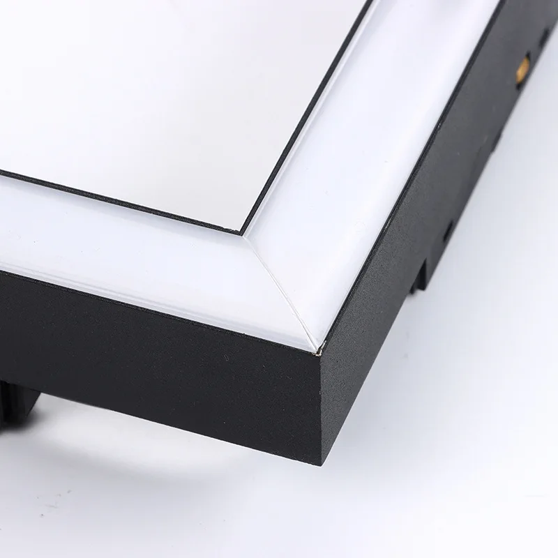 LED Magnetic Double Track Light L Style Flood Lamp Modern Embedded Flexible Linear Fixture LED Spotlight Ceiling Indoor Living 4