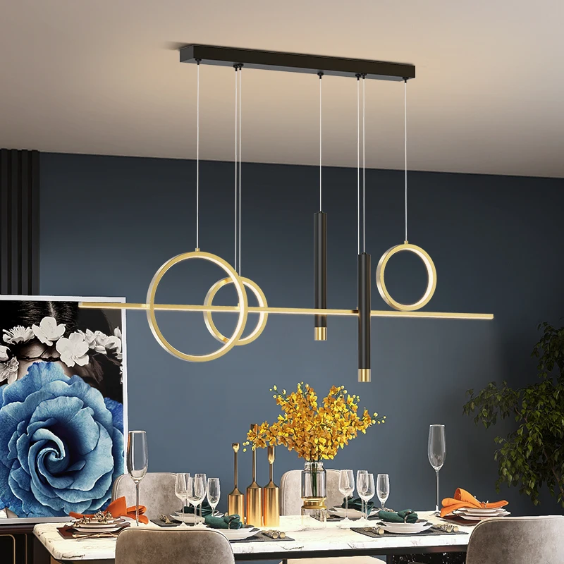 Plafonnier suspendu au design nordique créatif, design simpliste, éclairage d'intérieur, luminaire décoratif de plafond, idéal pour une salle à manger, un Bar ou un Restaurant