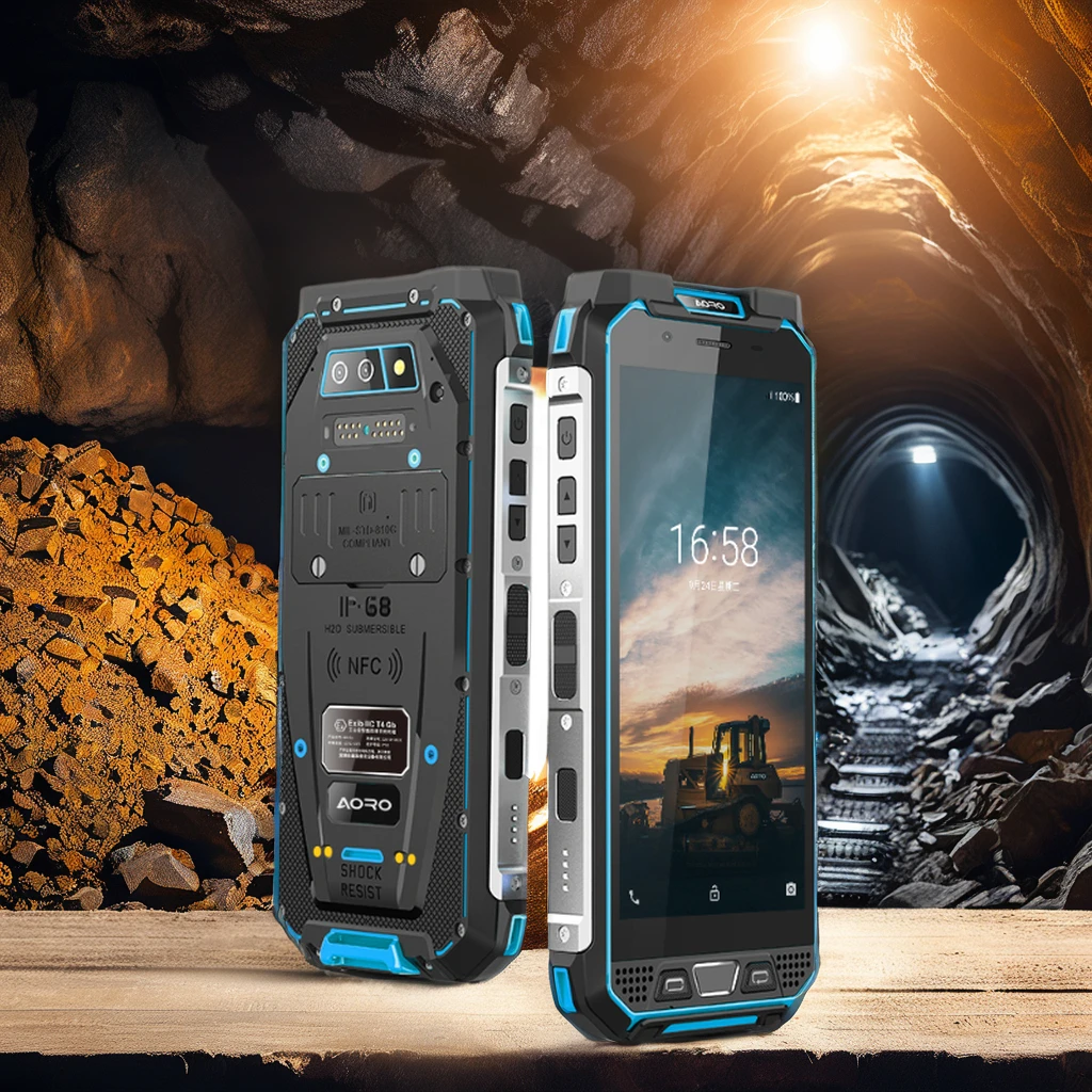Touch Screen Atex Gps Mobile Phone Intrinsically Safe Explosives ATEX Zone 1/21 LTE Explosion Proof Telephone Ip68 Smartphone