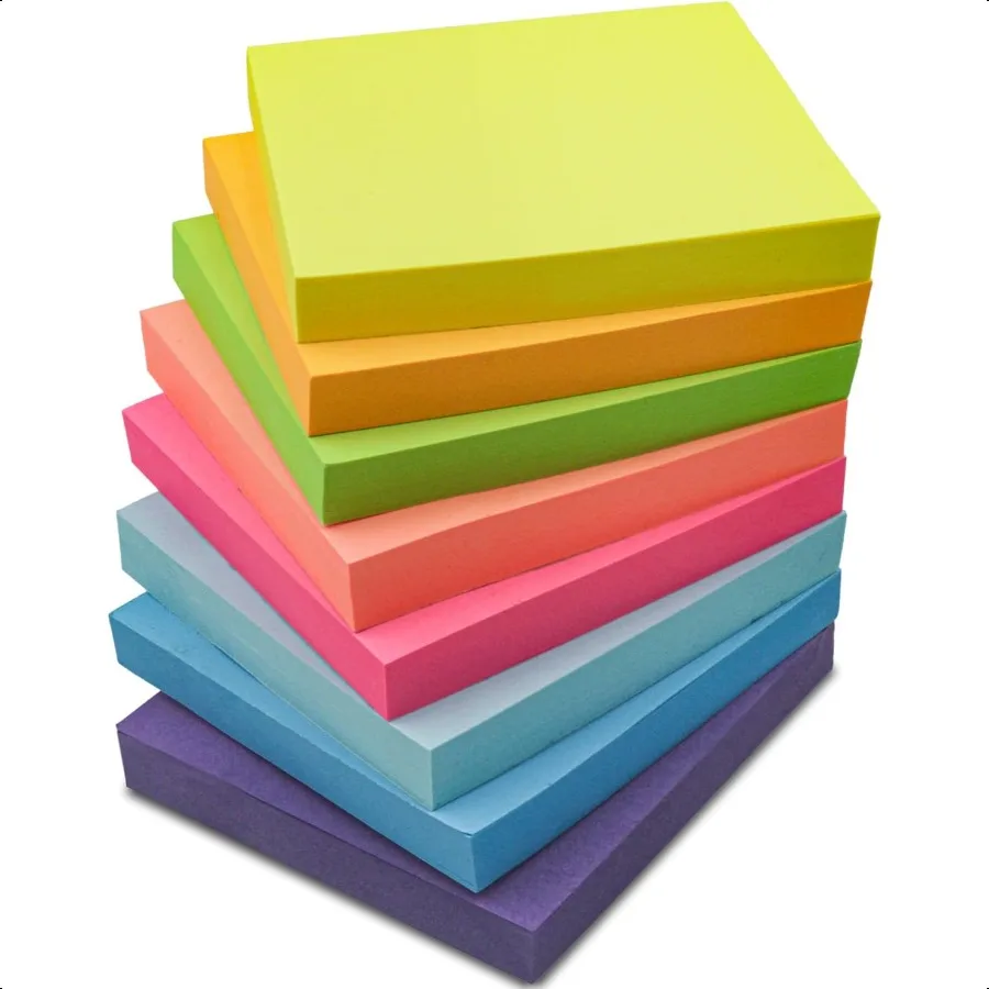 Multicolor Sticky Notes 3x3 Pack for Teachers