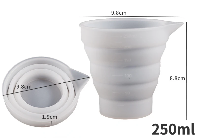 Foldable measure cup