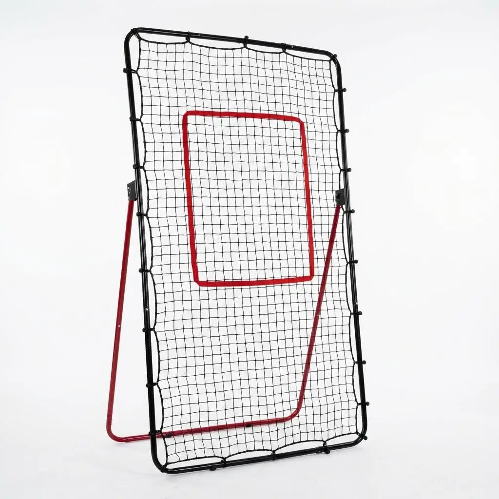 210 x 120 cm Volleyball-Rückprallnetz – Verstellbares Rückprallnetz für Volleyballtraining, Mehrfachwinkel, Faltbar, Bodenbefestigung – Detail 15