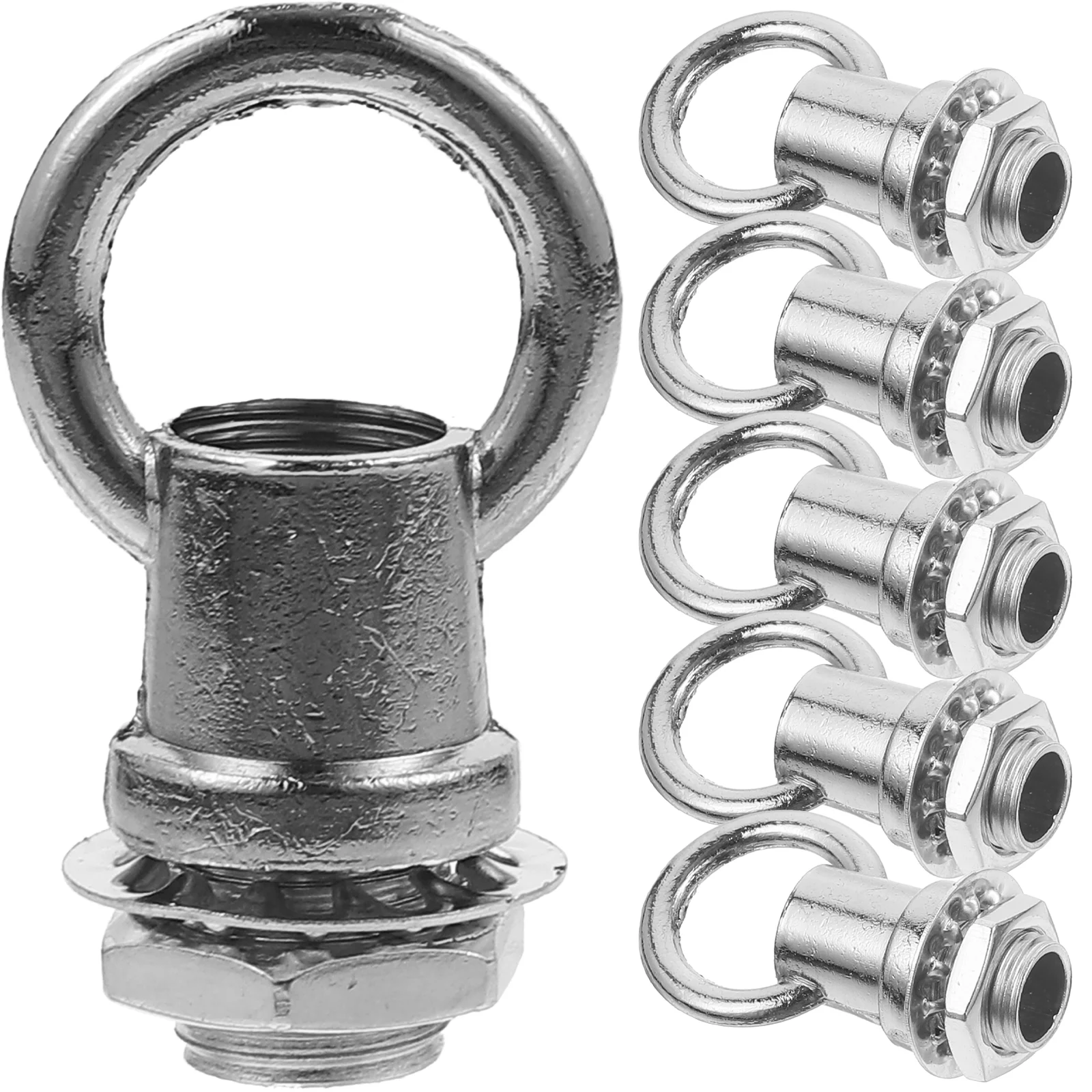 

6pcs Ceiling Hook Eye Bolt Hook Fastener Light Fixture Hanging Hook Ring Screw