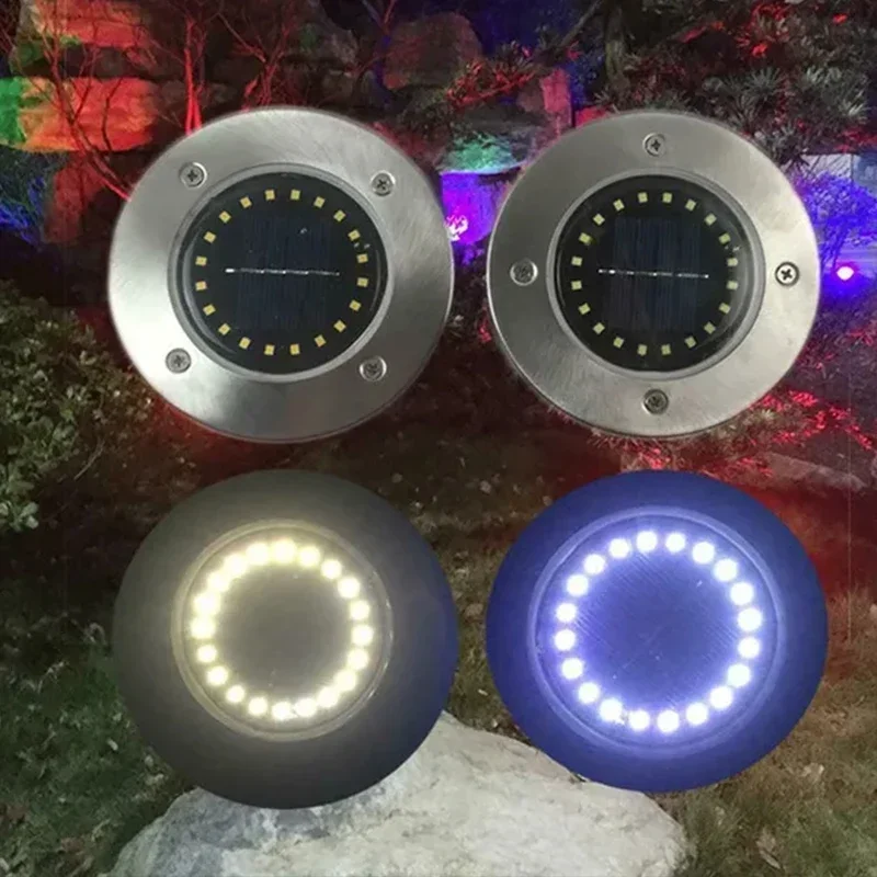 20LED Solar Power Disk ogrodowa światła słonecznego światło podziemne światło pokładowe reflektor zakopany lampa solarna Led dekoracji ogrodu