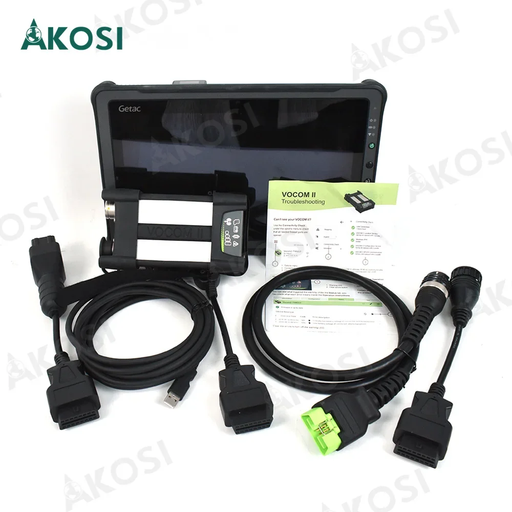 

Для Vocom II 88890400 V2.8 PTT DEV2 PK Vocom2 Mini для Volvo для тяжелых грузовиков Renault и планшетов Getac F110