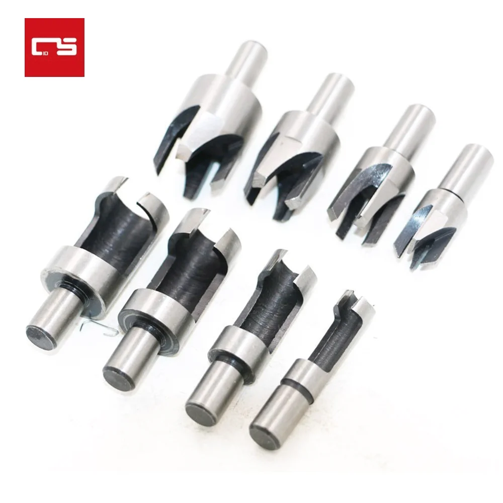 4pcs Drill Bit Carbon Steel Woodworking Round Shank Drill Bit Set Wood Work Carpenter Wood Plug Hole Cutter Drill 6mm-16mm