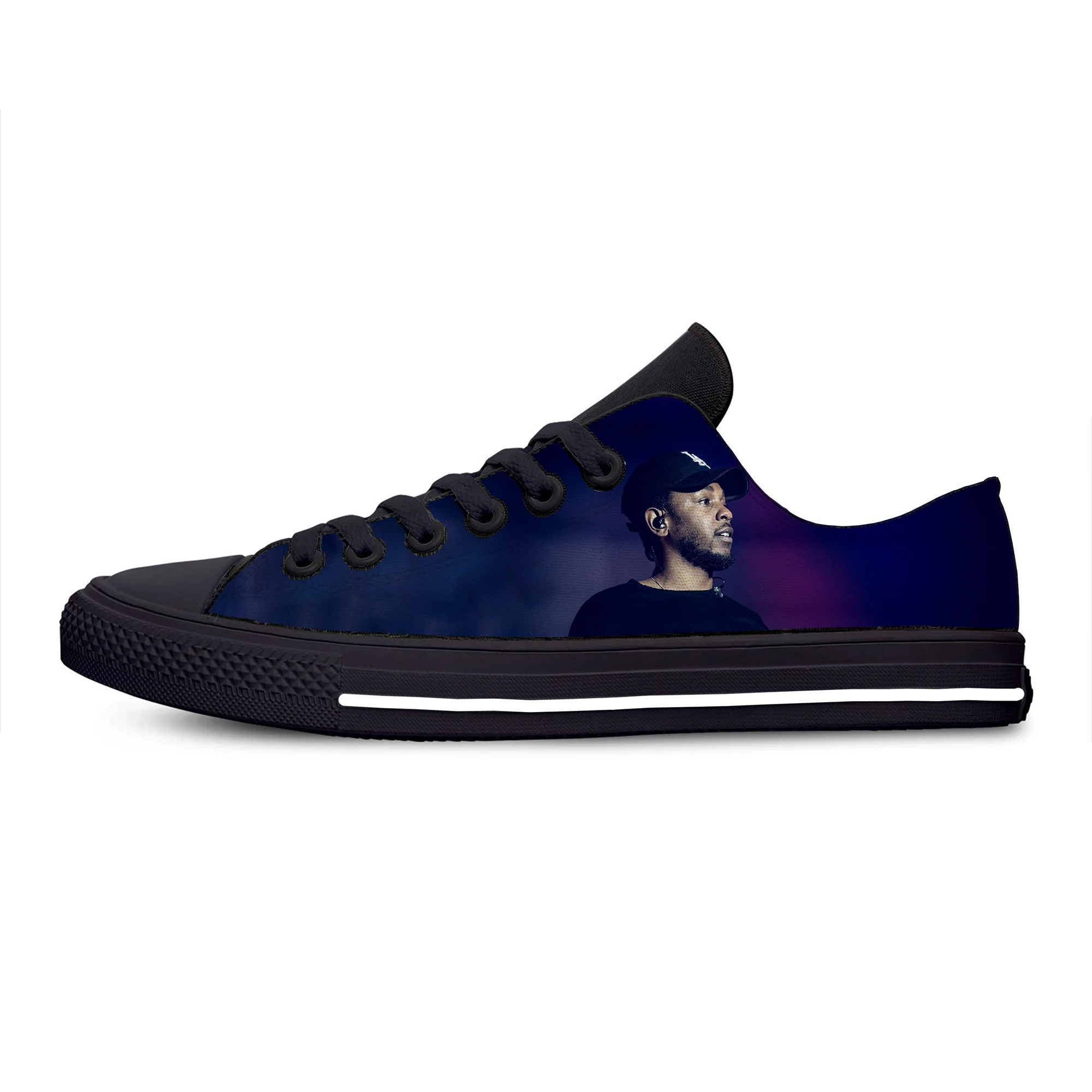 Rap Hip Hop Kendrick Lamar Hot Cool Fashion Casual Cloth Shoes Low Top Breathable Lightweight Sneakers 3D Print For Men Women