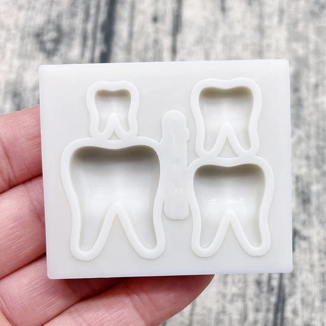 Fondant Issilicone Tooth Mold For Cake Decorating - Fondant Cupcake Baking  Mould