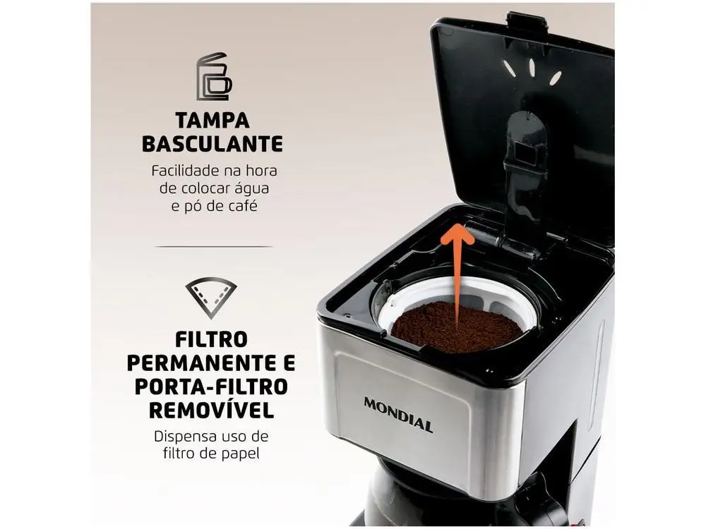 Cafeteira Elétrica Mondial Dolce Arome - 220V 4