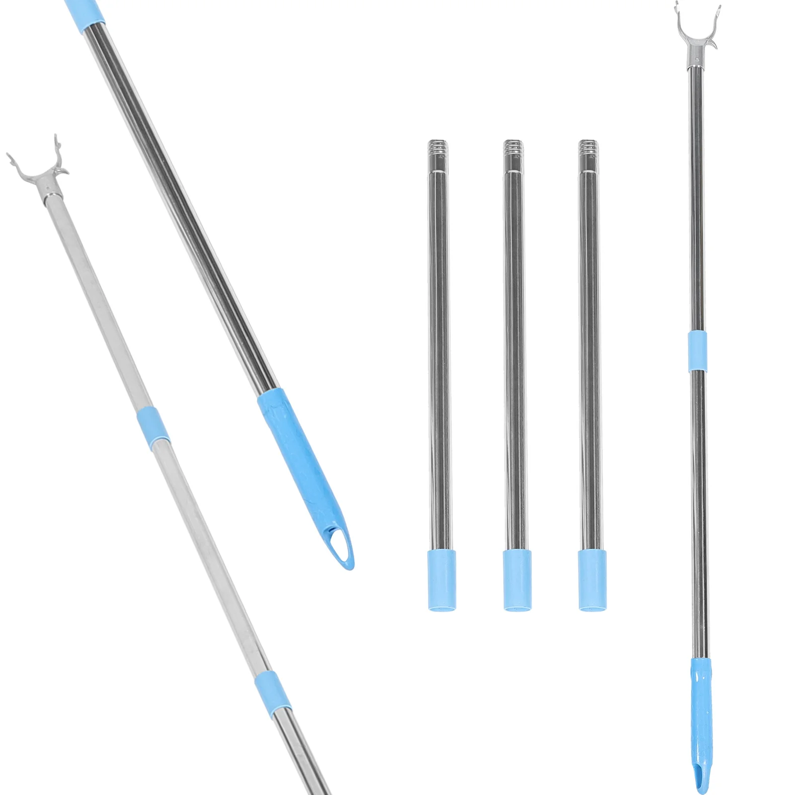 

Clothes Rail Reach Rod Lengthen Pole Stainless Steel Plastic Reaching Retractable
