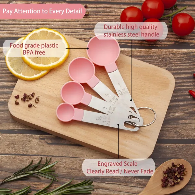 KUUJOJO 10-Piece Measuring Cups & Spoons Set 5