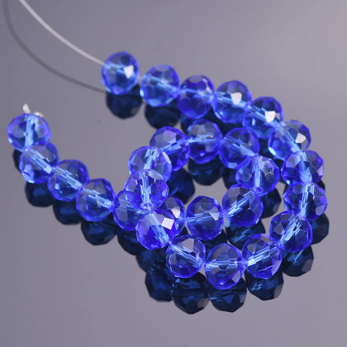 Blue Color 3mm 4mm 6mm 8mm 10mm 12mm 14mm 16mm 18mm Rondelle Faceted Crystal Glass Loose Spacer Beads For Jewelry Making DIY 30pcs 6mm diagonal hole cube faceted colorful crystal glass loose beads for jewelry making diy crafts findings