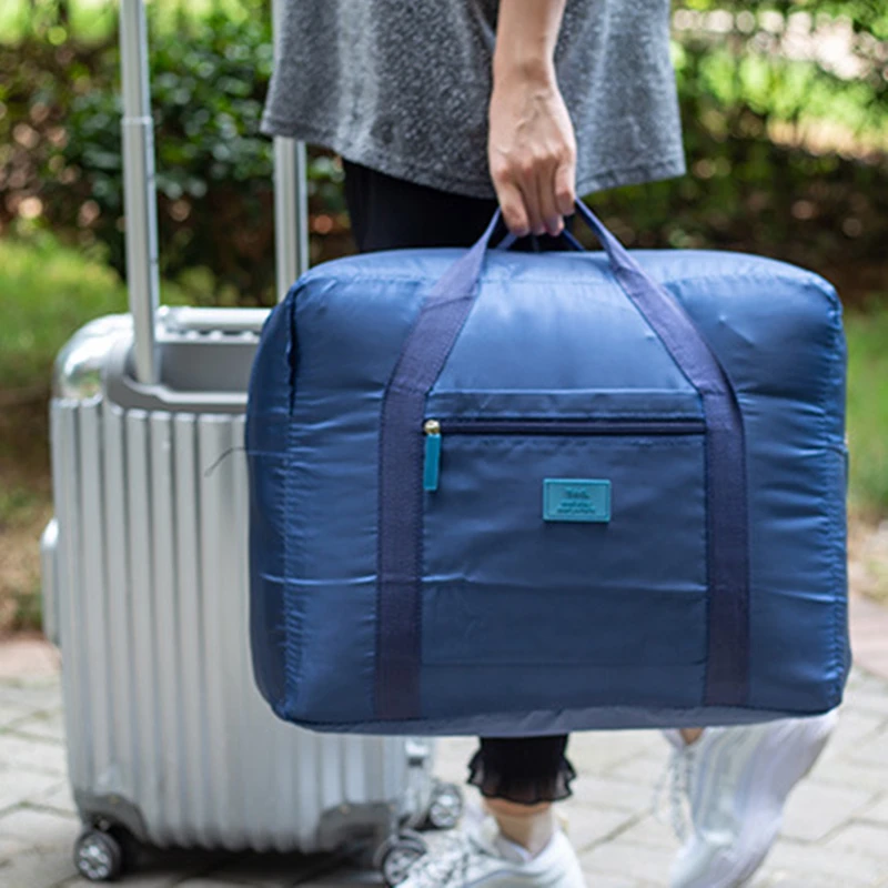 Large Capacity Folding Travel Bag Nylon Waterproof Duffel Bag Hand Clothes Organizer for Men And Women Travel Storage Packing Cube travel bags duffel bag