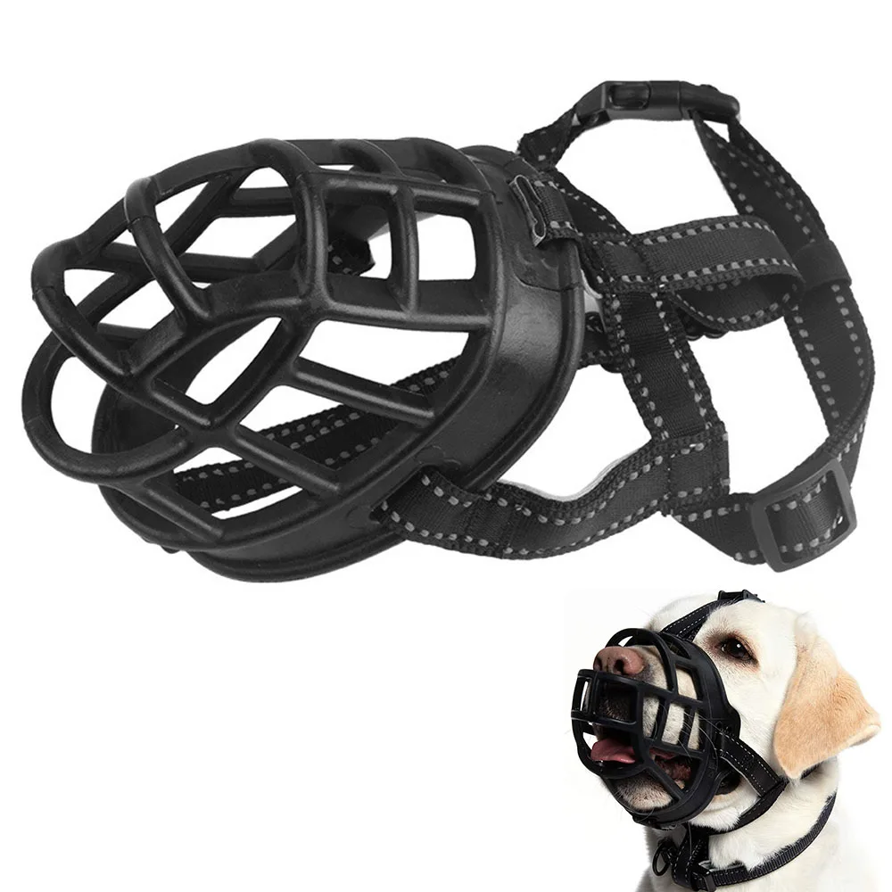 Soft Silicone Dog Muzzle Breathable for Small-X-Large Dogs