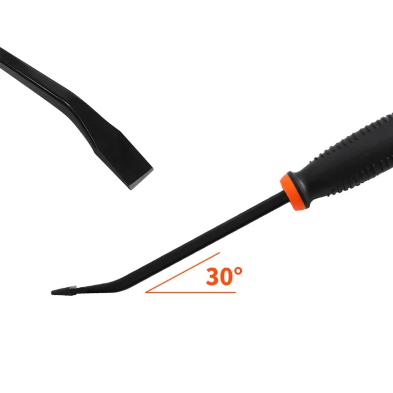 Description Picture 3 of itemPry Bar Set Heavy Duty Pry Bars with Thicker Strikes Caps Mechanic Tools for Automotive Demolitions Nail Puller Crowbars