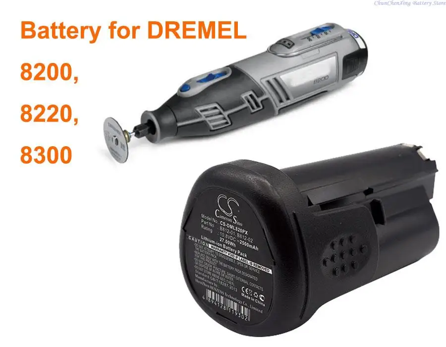 Batteria 2500Mah B812-01 B812-02 Per Dremel 8200, 8220, 8300