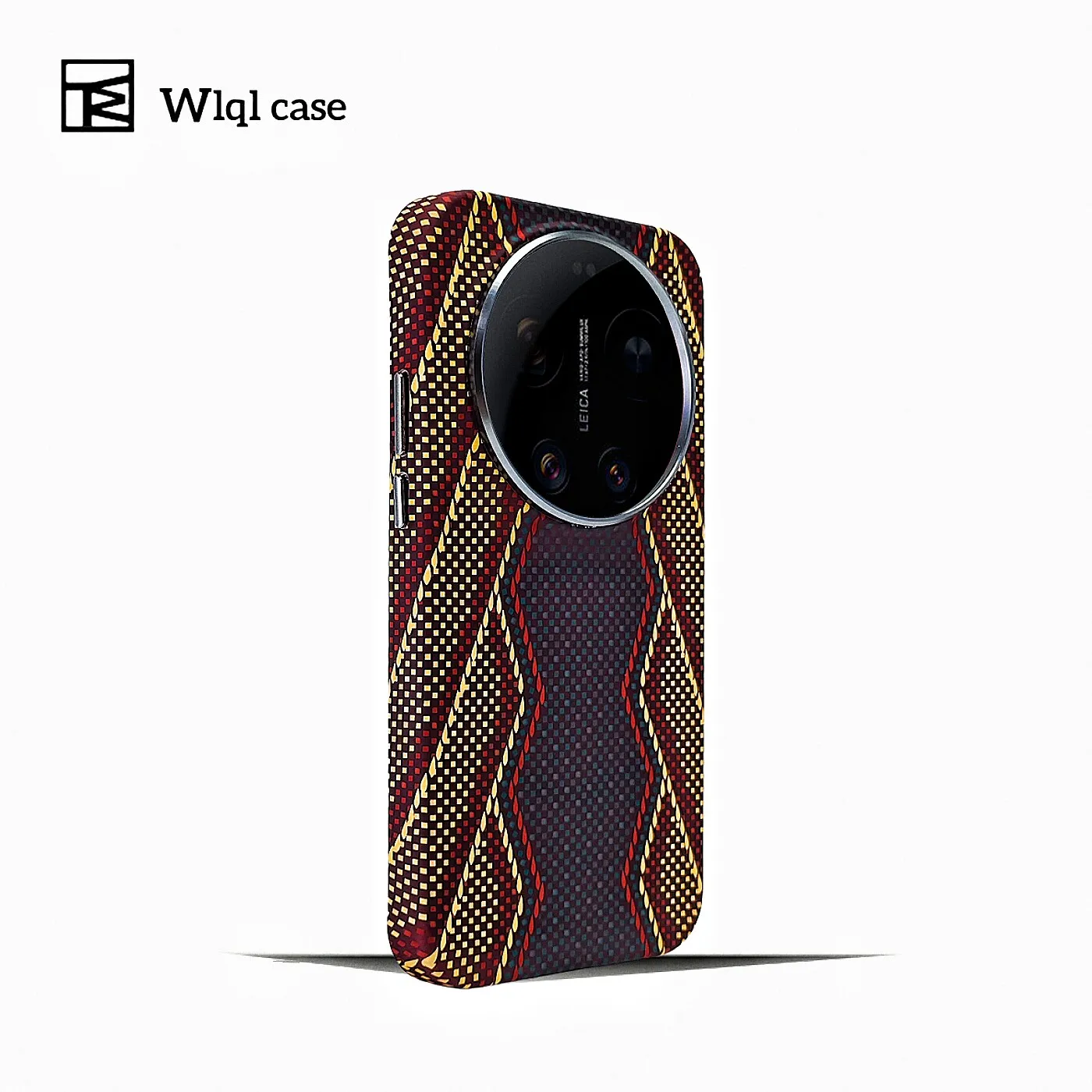 MagSafe-Compatible Carbon Fiber Flower Pattern Hard Case - Non-Slip & Lightweight