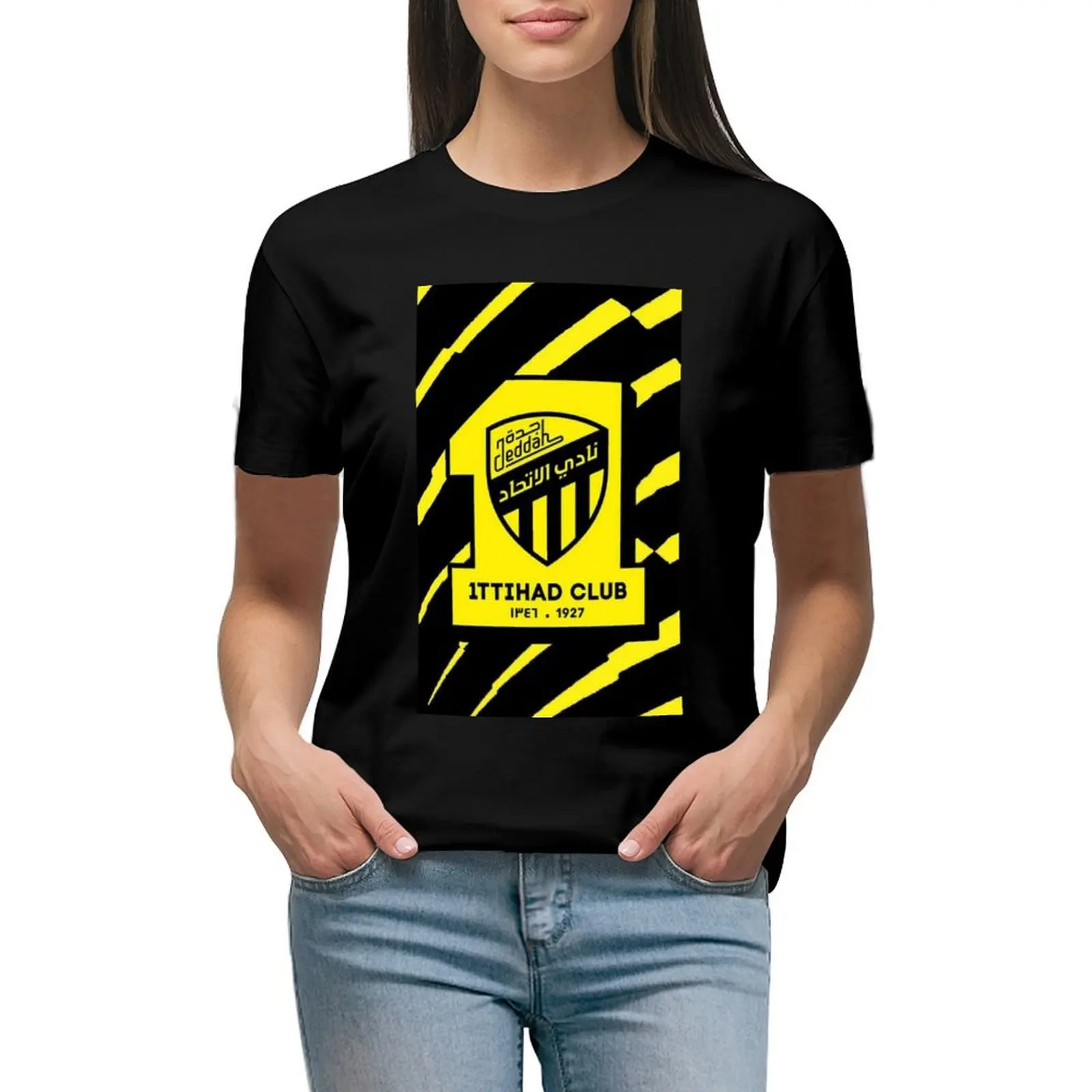 

ittihad T-shirt aesthetic clothes oversized summer top t-shirts for Women pack