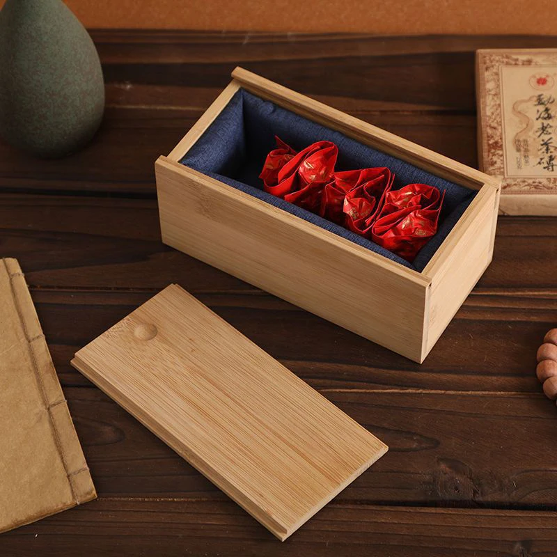 Bamboo Box Creative Desktop Organizer Wooden Storage Box Poker Case Box Cookies Storage Holder Gift Table Decorations 4