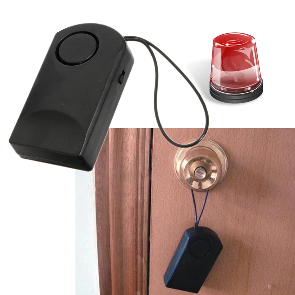 Portable Door Sensor Alarm Loud Wireless Touch Sensor Door Knob Entry Alarm Anti-theft Security Hotel Safety Siren