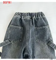 Jeans à la mode et beaux pour garçons de 3 à 9 ans, pantalons décontractés pour enfants, pantalons à la mode pour enfants de 100 à 140cm, printemps-automne 5
