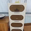 Nordic Multi-functional Home Portable Storage Cabinets Small Apartment Kitchen Cabinets Multi-layer Kitchen Cabinet with Pulleys 5