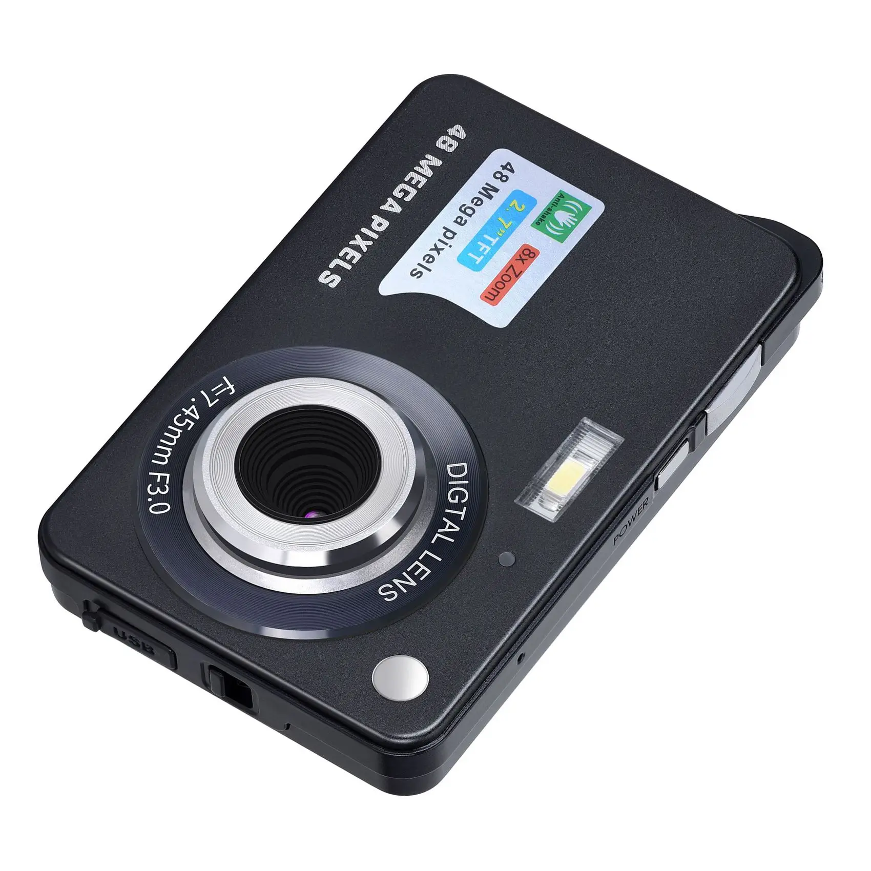 Digital Camera HD Display Video Camera Anti-Shake Camcorder 2.7 Inch Mini Camera